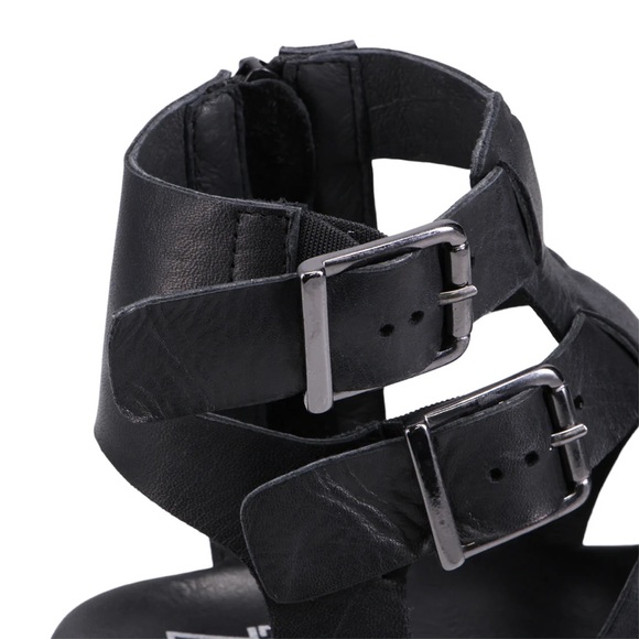 Miz Mooz Leather Black Panthea Flatform Sandal - Picture 7 of 7